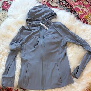 lululemon athletica Women's Light Gray Hooded Jacket